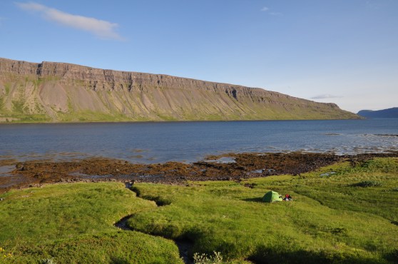 Free camping in the Westfjords
