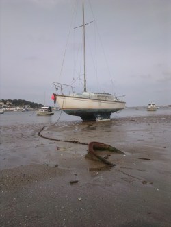 Boat at Instow beach