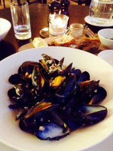 Mussels at St Moritz